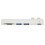 USB C Hub Multiport Adapter Pro, HDMI Output Data Transfer Extended Multifunction Interface Compact Size USB Expansion Fast Charging Heat Dissipation 6