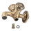 Single Handle Water Control for Kitchen Sink, Easy Installation Decorative Taps with Durable Brass Construction for Home Use 1