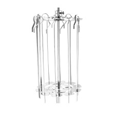 Juego de brochetas para barbacoa, máquina para hacer kebabs a la parrilla para aventuras culinarias al aire libre con brochetas de acero inoxidable
