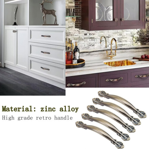 Plastic Metal Material Cabinet Hardware Handle Solid Drawer Pulls Zinc Alloy Material Corrosion Protection Rustproof Finish Multi-Socket Outlet For 2