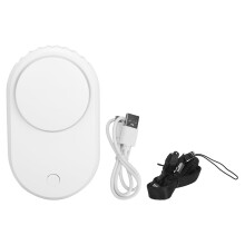 Bladeless Rechargeable Fan, Eyelash Hair Dryer with Stable Base Design, Adjustable Length Lanyard for Accelerating Glue Drying, Portable Eyelash Fan