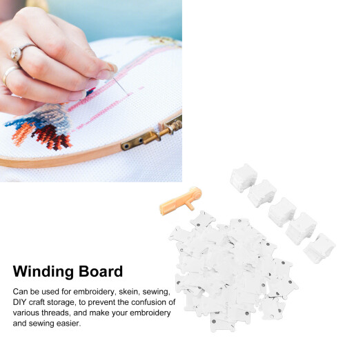 360Pcs Plastic Floss Bobbin Storage Set, Anti-Rust, DIY Sewing Organization 2