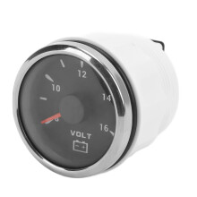 52mm Marine Spannungsanzeige 8-16V mit 7-farbiger Hintergrundbeleuchtung, wasserfest, 9-32V