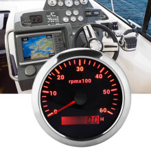 85mm RGB Backlight Tachometer 0-6000RPM for Automotive & Machinery