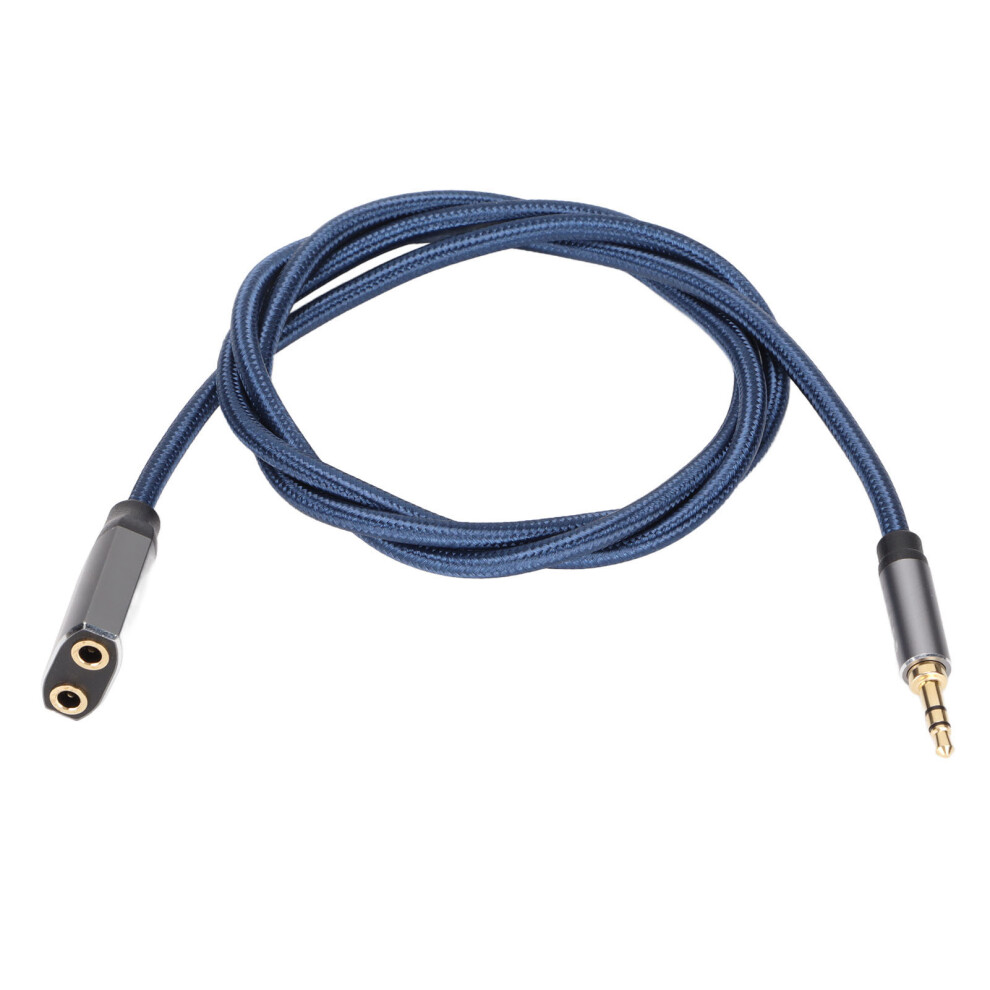 Volume Control Audio Cable, Ofc Wire Ensures Seamless Transmission, Plated Jacks Prevent Oxidation, Tangle Free Cord For Hassle-Free Usage, 1M Gold 9482828851780
