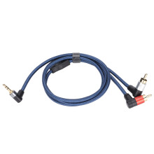 Lydkabel, høykompatibel stereosplitterledning, 10 fot OFC-kabel med dobbel skjerming for hjemmestudio og liveopptredener, 3,5 mm til dobbel 6,35 mm