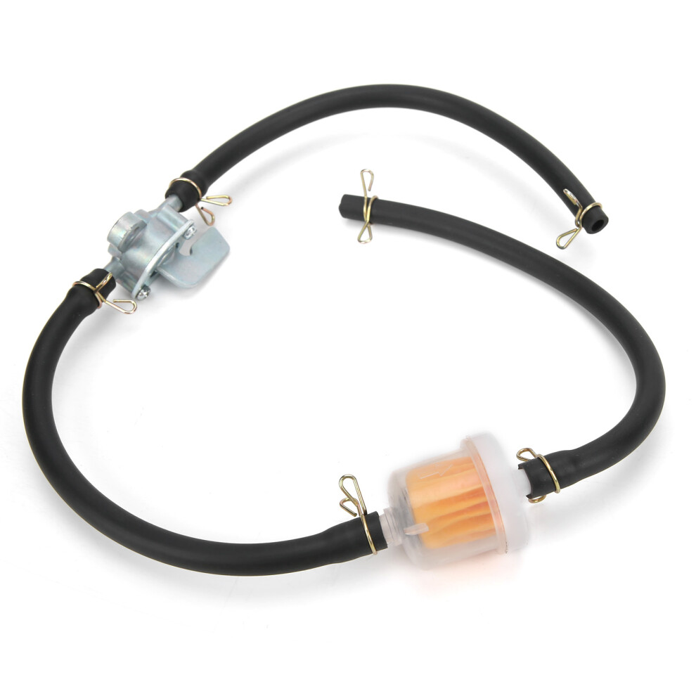 Fuel Line Hose Assembly With Fuel Filter And Petcock Switch, Universal Inline Fuel Shut Off Valve For 50Cc 70Cc 110Cc 125Cc 150Cc Dirt Bikes Scooters 9009791637298