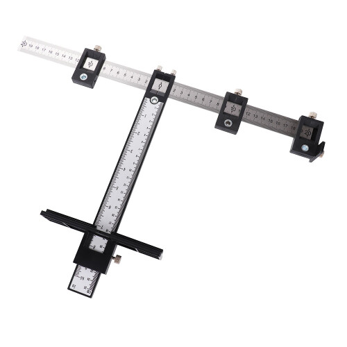 Detachable Cabinet Hardware Jig, Adjustable Drill Template with Drill Guide Functionality, Aluminum Alloy Tool Featuring High Corrosion Resistance 2