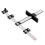 Detachable Cabinet Hardware Jig, Adjustable Drill Template with Drill Guide Functionality, Aluminum Alloy Tool Featuring High Corrosion Resistance 1