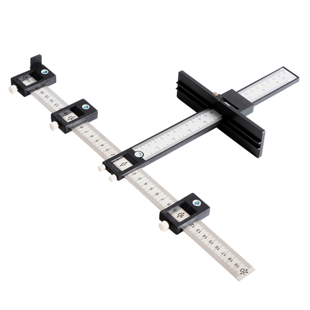 Adjustable Drill Template, Cabinet Hardware Jig With Aluminum Alloy Construction, Drill Guide For Fast And Accurate Handle Installation, Portable And 9009791742770