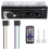 Smart Car Audio Receiver with AI Voice Control, Audio Recording Function for FM and Bluetooth Sources, USB SD Card Support and Clear LCD Display, 1