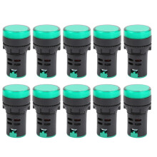 High Brightness LED Panel Indicator with Clear Green Light Output, Screw-type Wiring Durable and Wear-Resistant LED Indicator Light, Easy to Install
