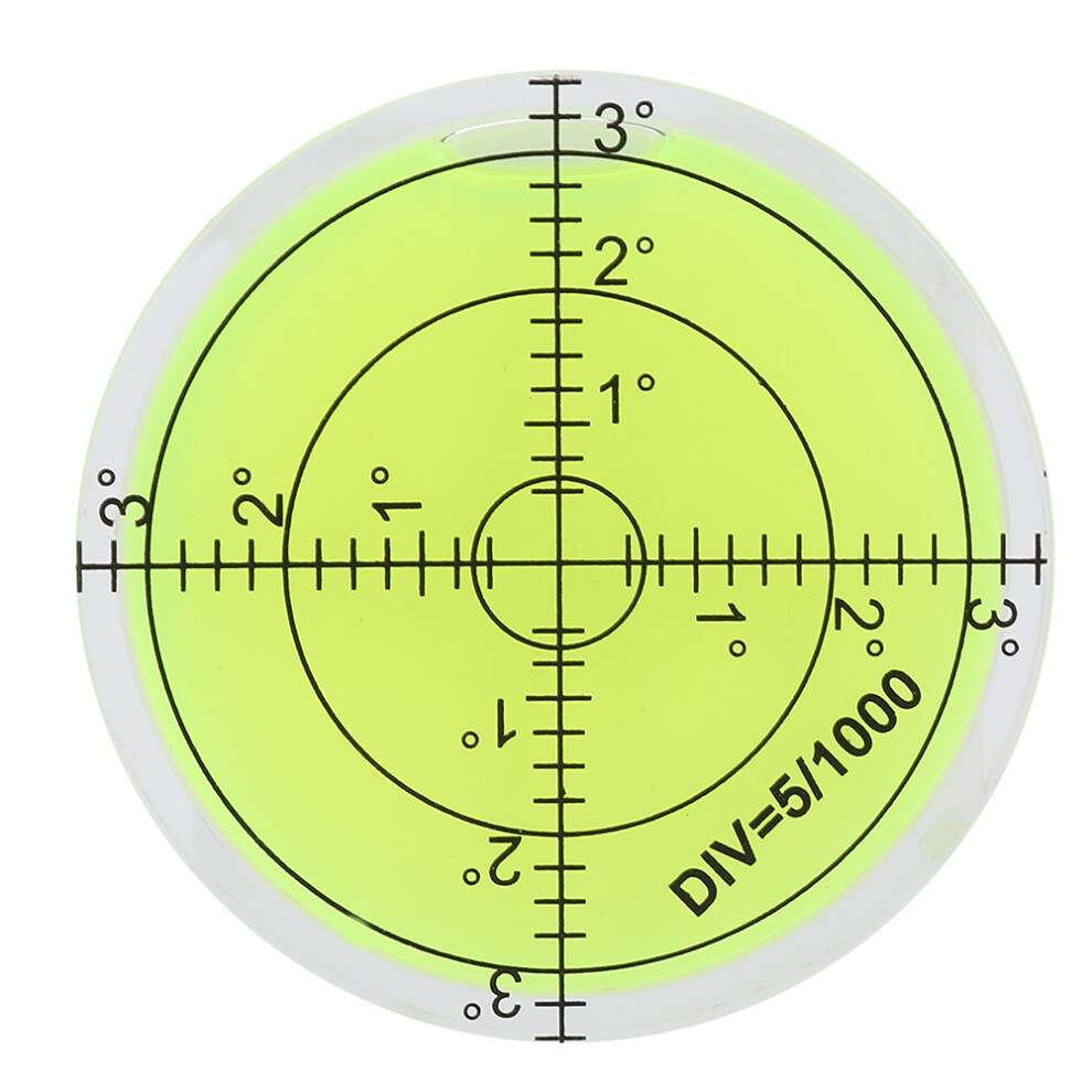 Circular Bubble Level For Precision Calibration, Bullseye Degree Marked Surface Round Spirit Levels Measuring Tool With Scale, High Precision 9358999822310