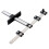 Detachable Cabinet Hardware Jig, Adjustable Drill Template with Drill Guide Functionality, Aluminum Alloy Tool Featuring High Corrosion Resistance 2