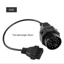 OBD2-adapterkontakt för BMW-fordon, 20-polig till 16-polig adapterkabel med hållbar konstruktion, OBD2 20-polig adapter för pålitliga fordon