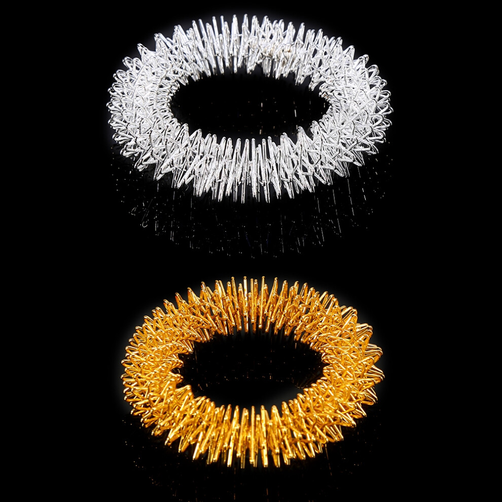 Relaxing Tool for Acupressure Therapy, Releasing Stress Massager Bracelets, Flexible Stretchable Fit Any Wrist, Activate Acupoints Bracelet, Spiky