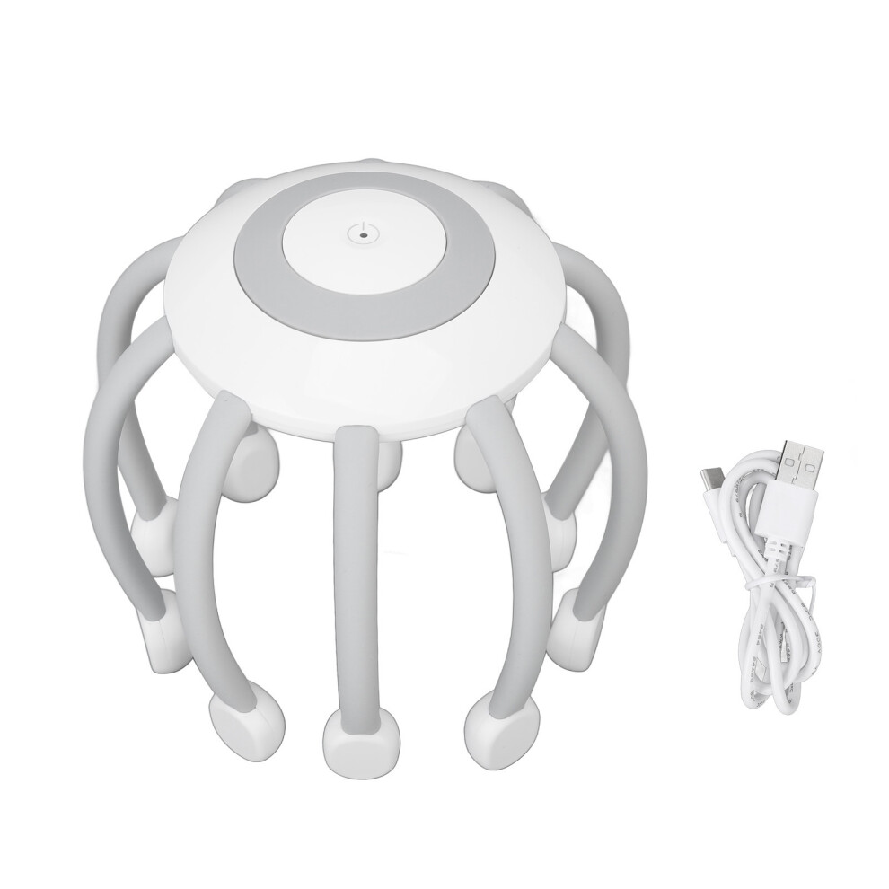 Relaxing Scalp Massage Companion, Ergonomic Design Octopus Head Massager, USB Rechargeable Lightweight Portable Scalp Stimulator, Stress Relief for