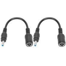 Adapterkonverter, Laptop-laderkontakt for forbedret sikkerhet og beskyttelse, Originalbrikke som sikrer jevn strømoverføring, 2 stk. liten
