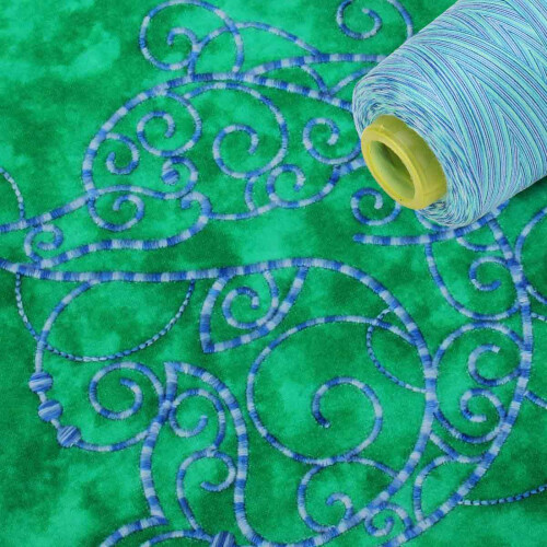 Strong Thread for Quilting, Decorative Stitching and Sewing, Polyester Thread with Low Lint, Stackable Thread Cones, High Strength, Fadeless, Widely 1