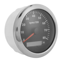 85 mm 0-8000 U/min Wasserfester Drehzahlmesser mit 7 Farben Hintergrundbeleuchtung für Marine & Wohnmobile