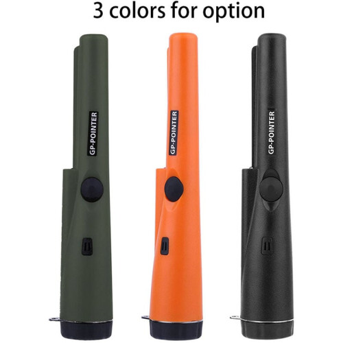 Handheld Metal Detector Pinpointer, LED Flashlight Equipped 360 Detection Tool with Holster Included, One-Touch Operation Design for Efficient 2