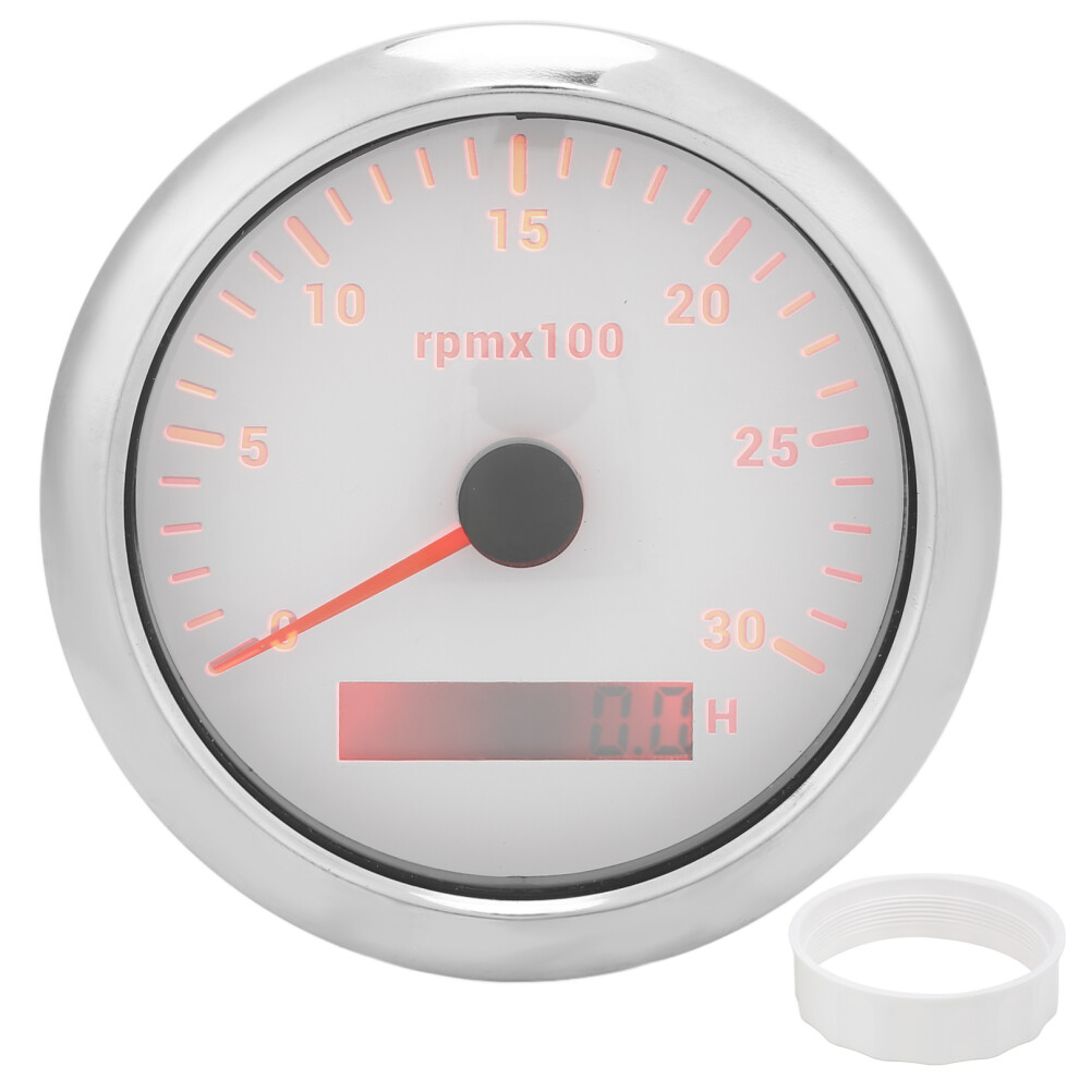 Rpm Tachometer Gauge 85Mm Lcd Display Stepper Motor Pointer Vibration Resistant Ip67 Waterproof Universal Boat Truck Agricultural Equipment 9358999034553