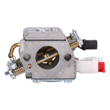 Carburador de substituição para motosserras, carburador de tubo duplo com kit de filtro de ar, compatível com modelos Husqvarna, em alumínio leve
