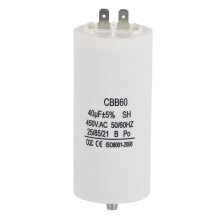 CBB60 Motorstartcondensator met hoge isolatieweerstand, bescherming tegen overspanning en schokken, compact formaat, energiezuinig ontwerp voor
