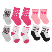 Calcetines de caña media para bebé, divertidos colores y estampados. Calcetines elásticos de algodón suave con diseño antideslizante. Cómodos y