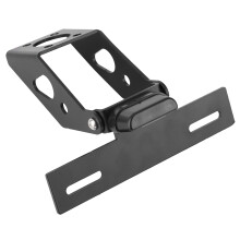 Support de plaque d'immatriculation moto universel, réglable et robuste, en alliage d'aluminium, pliable, sans modification requise, pour une