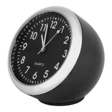 Stylish Dashboard Clock for Cars, Bikes, Home & Office, Luminous Clock Points & Digital Display for Clear Night Vision, Compact Size with