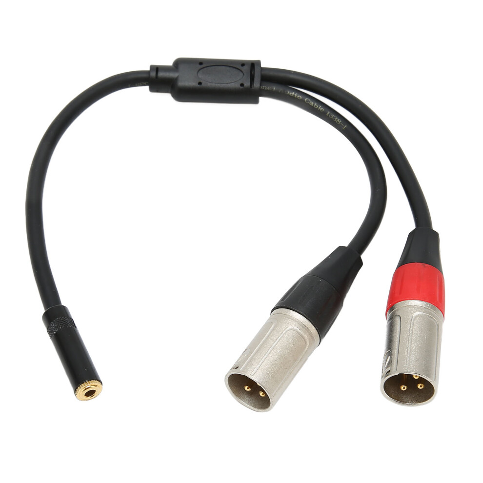 High Quality Adapter For Xlr To 3.5Mm Cable, Balanced Dual Xlr Male To 3.5Mm Female Connector, Professional Sound Transmission With Oxygen Free 9004841769806
