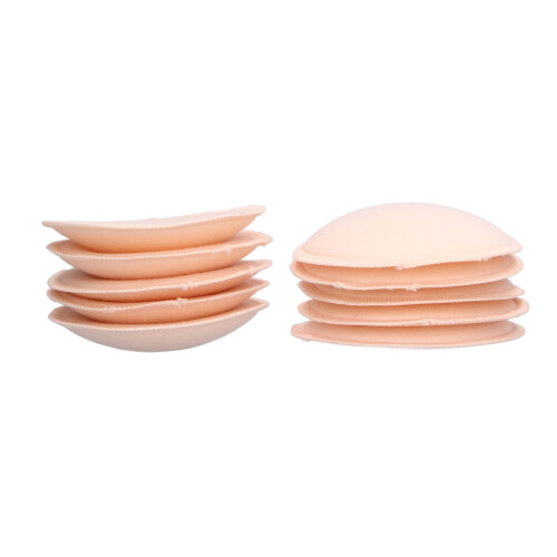 10pcs Reusable Nursing Pads - High Absorbency & Breathable Cotton