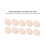 10pcs Reusable Nursing Pads - High Absorbency & Breathable Cotton 6
