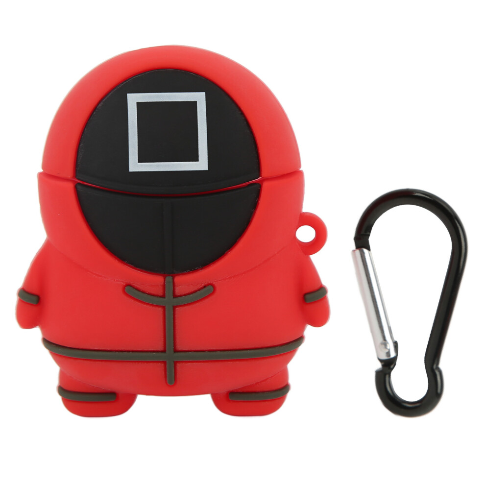 Silicone Cartoon Case For Airpods 4, Stylish Fun Design Shockproof Protective Cover With Carabiner Included Cute Case Design Premium Silicone 9482828094088