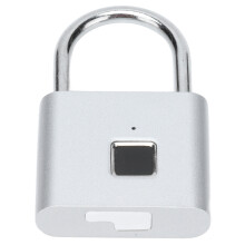 Zinklegierung USB-Fingerprint-Schloss für Gepäck, Schließfach, Schrank, Silber