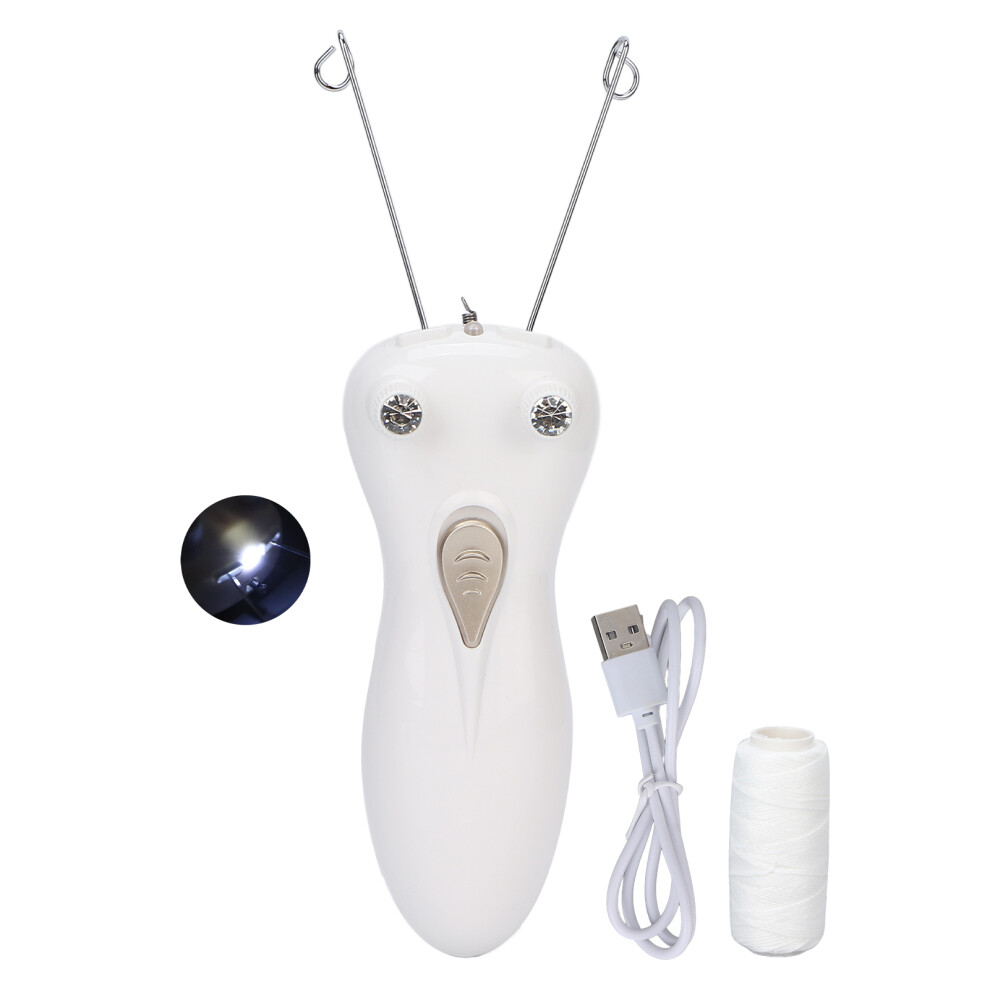 Threading Tool With Safe And Gentle Operation, Cordless Operation Facial Hair Removal Device That Doubles As A Face Massager For Painless Hair Removal