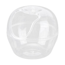 Banheira de plástico transparente para hamster, ideal para pequenos animais de estimação. Inodora, com porta lateral, resistente e durável, com