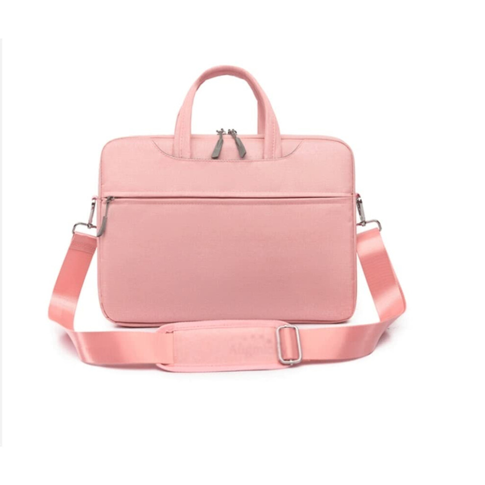 Women Laptop Bag Carrying Case Notebook Sleeve For Men, 15.4-15.6 Inch Shoulder Messenger Handbag Pink 9347817713848