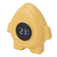 Thermomètre de bain pour bébé Numérique Température de l'eau Jaune ABS 2xCR2450 Piles