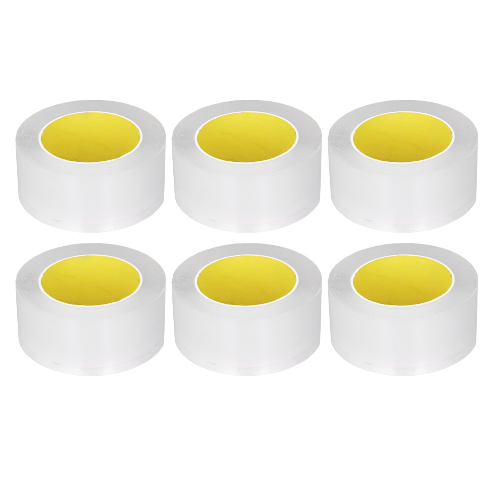6 Rollen doppelseitiges Klebeband, 0,1 mm Dicke,