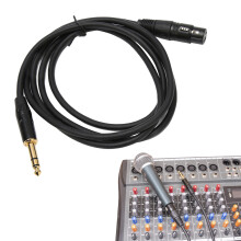 Cavo stereo bilanciato da 3 metri XLR femmina a 1/4 TRS 6,35 mm