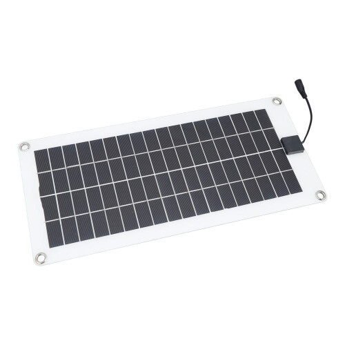 30W 12V Waterproof Polycrystalline Solar Panel Kit with Battery Clip