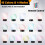 10 Pack 3D Night LED Light Lamp Base + Remote Control + USB Cable, 16 Colors Light Show Display Stand for Acrylic 6