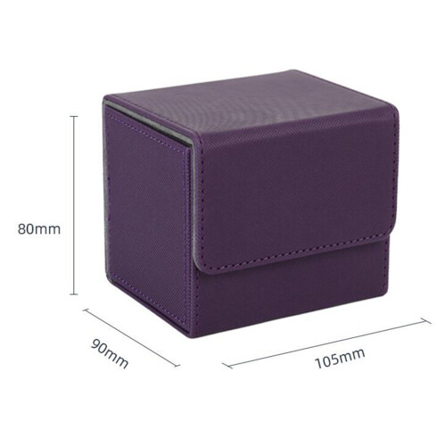 Card Box Side-Loading Card Box Deck Case for  Yugioh Card Binder Holder 100+,Green 2