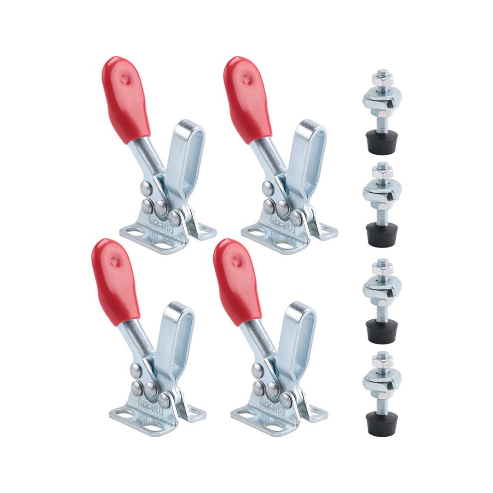 4Pcs Quick Release Toggle Clamp Gh-201 Antislip Horizontal 59Lbs Holding Capacity For Machine Operation, Woodworking 4711684898017