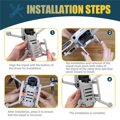 Landing Gear for   / 2/ SE Quick Release Height Extended Leg Protector Feet Extensions Accessories 2