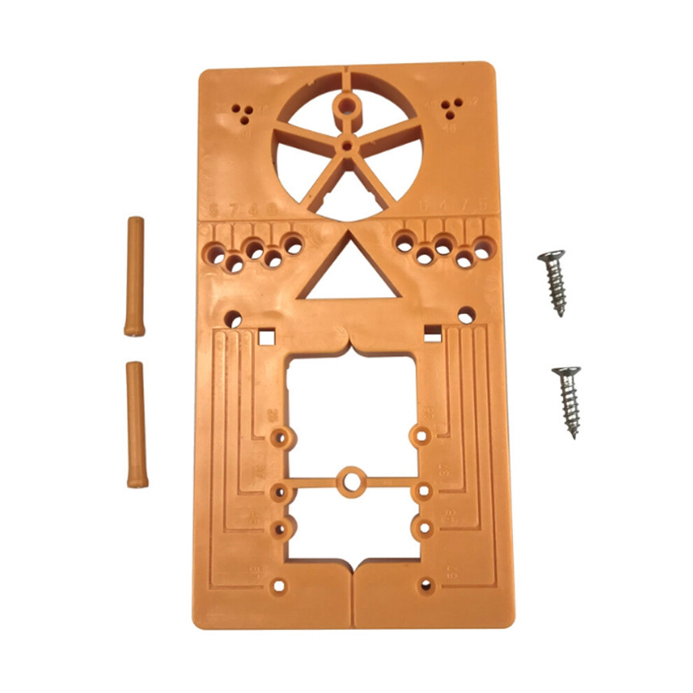 Woodworking Hinge Hole Puncher,Hinge Jig Hole Drill Guide Bit Wood Cutter Carpenter Woodworking Hole Opener Template B 6031479413682