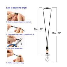 Leraar Lanyards voor ID-Badges voor Tieners Siliconen Kralen Lanyards voor Sleutels voor Vrouwen Verpleegkundige Kantoormedewerker