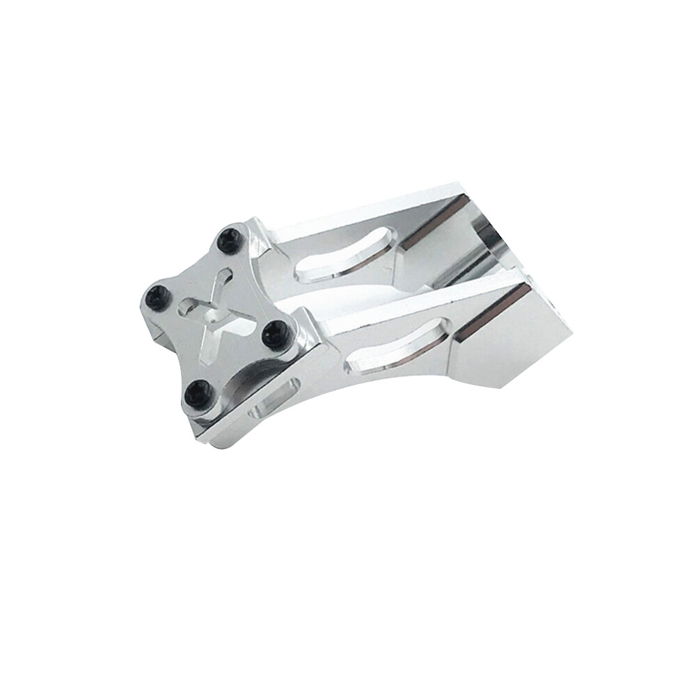 144001-1258 Metal Tail Fixed Parts Tail Wing Firmware Fittings Set For 144001 1/14 4Wd Rc Car Parts, Silver 6031156723066